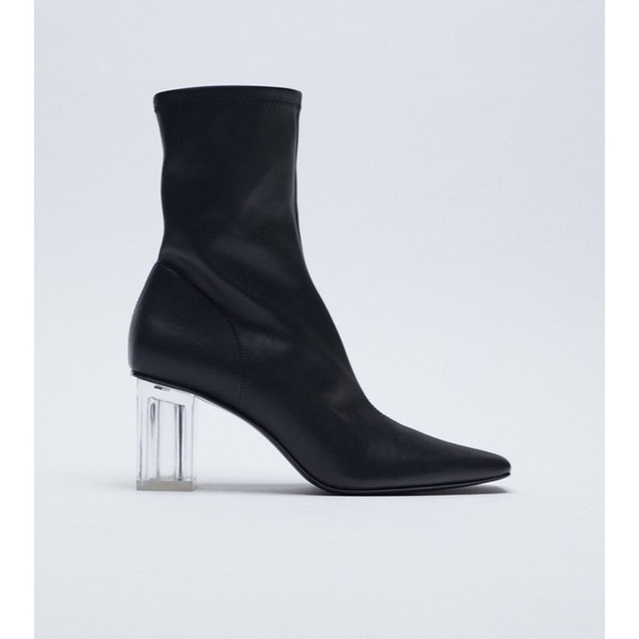 Zara Shoes - Zara methacrylate heel ankle boots